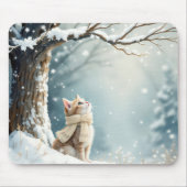 Tapis De Souris Flammes de neige Kitty Watch (Devant)