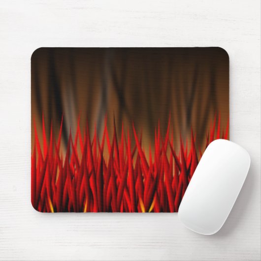TAPIS DE SOURIS FLAMMES D'INCENDIE (Avec souris)