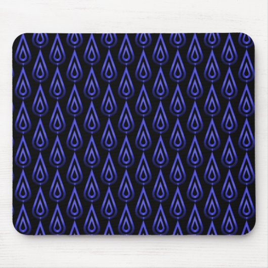 Tapis De Souris Flammes électriques bleu Flickering Mousepad (Devant)