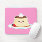 Tapis De Souris Flan heureux (Avec souris)
