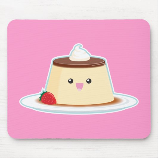 Tapis De Souris Flan heureux (Devant)
