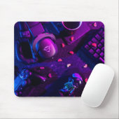 Tapis de souris Flatlay pour configuration de jeu (Avec souris)