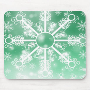 Tapis De Souris Flèche de neige verte
