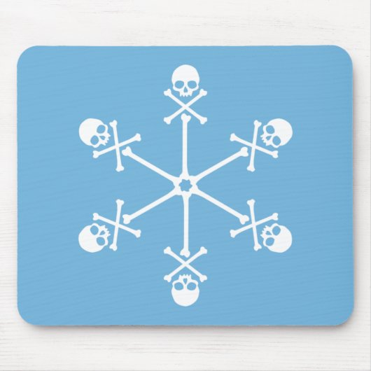 Tapis De Souris Flèche-neige crâne (Devant)