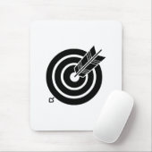Tapis De Souris Flèche sur une cible ronde Mouse Pads (Avec souris)