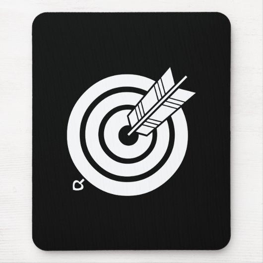Tapis De Souris Flèche sur une cible ronde Mouse Pads (Devant)