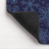 Tapis De Souris Flèches bleues sur bleu (Coin)