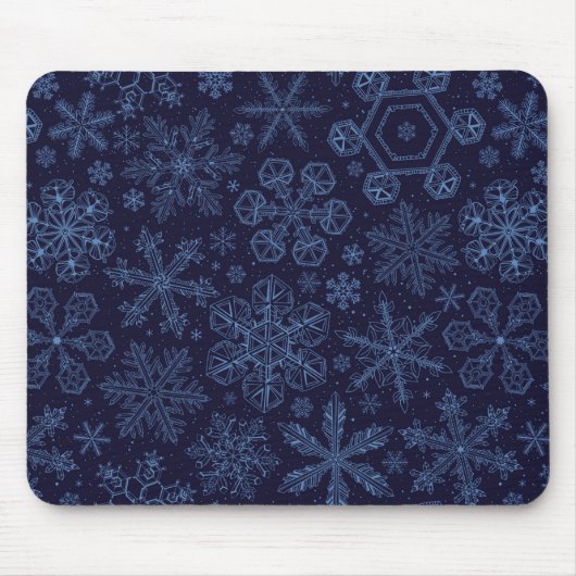 Tapis De Souris Flèches bleues sur bleu (Devant)