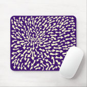 Tapis De Souris Flèches - Crème sur Deep Purple 330066 (Avec souris)