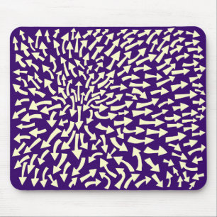 Tapis De Souris Flèches - Crème sur Deep Purple 330066