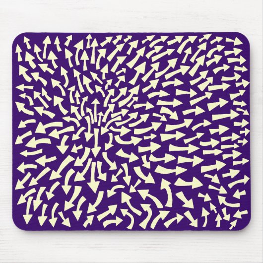 Tapis De Souris Flèches - Crème sur Deep Purple 330066 (Devant)