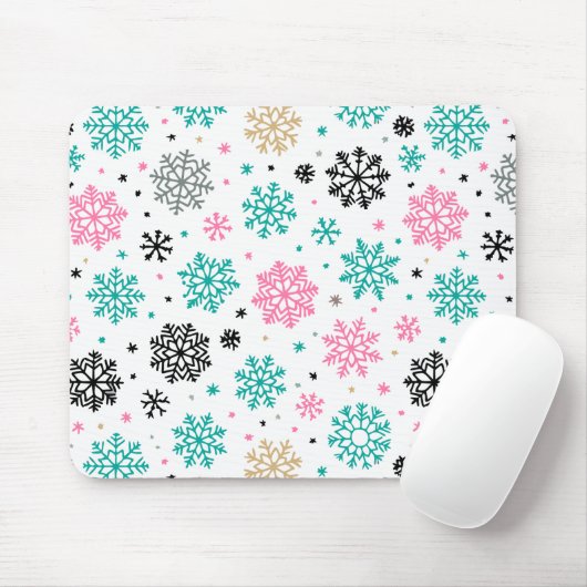 Tapis De Souris Flèches de neige rétro (Avec souris)