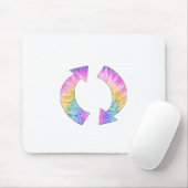 Tapis De Souris Flèches de rotation Tie Dye (Avec souris)