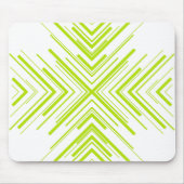Tapis De Souris Flèches en vert et blanc (Devant)