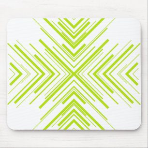 Tapis De Souris Flèches en vert et blanc