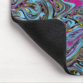 Tapis De Souris Flèches marbrées de noir jaune rose Etc (Coin)