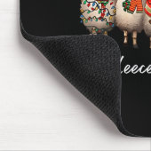 Tapis De Souris Fleece Navidad Christmas Spanish Sheep Santa Sheep (Coin)