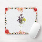 Tapis De Souris Fleur (Avec souris)