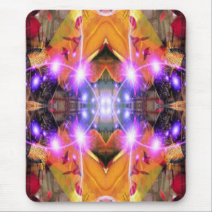 Tapis De Souris Fleur Abstraite