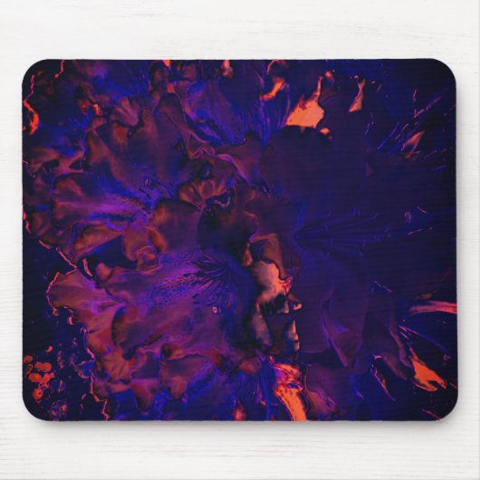 Tapis De Souris Fleur Abstraite submergée dans un effet gothique v (Devant)