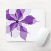 Tapis De Souris Fleur Abstraite violette (Avec souris)