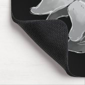 Tapis De Souris Fleur argentée (Coin)