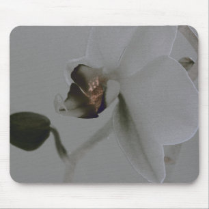 Tapis De Souris Fleur artistique dans les tons gris