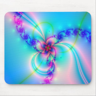 Tapis De Souris Fleur assez rose de fractale