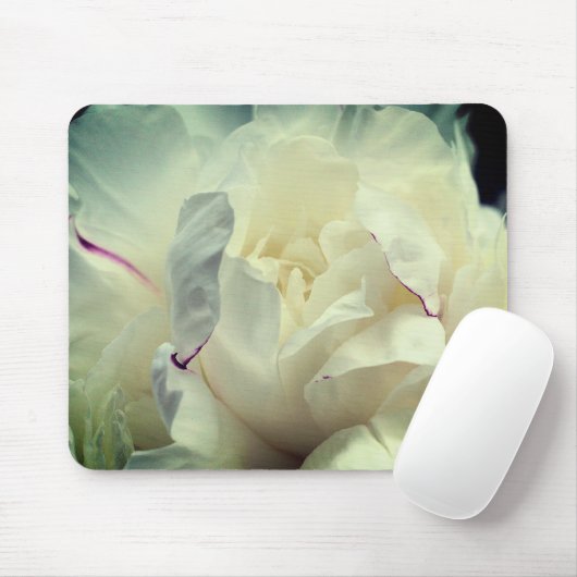 Tapis De Souris Fleur blanche (Avec souris)