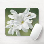 Tapis De Souris Fleur blanche de Magnolia (Avec souris)