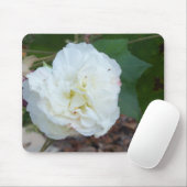 Tapis De Souris fleur blanche d'hibiscus mutabilis (Avec souris)