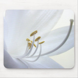 Tapis De Souris Fleur blanche Mousepad de Hosta