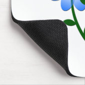 Tapis De Souris Fleur bleue (Coin)