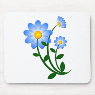Tapis De Souris Fleur bleue