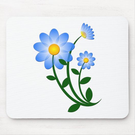 Tapis De Souris Fleur bleue (Devant)