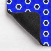 Tapis De Souris Fleur bleue Abstrait Motif Mousepad (Coin)