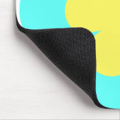 Tapis De Souris Fleur bleue et jaune (Coin)