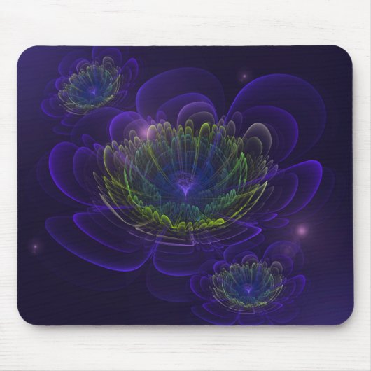 Tapis De Souris Fleur Corolla Violette Bleue (Devant)