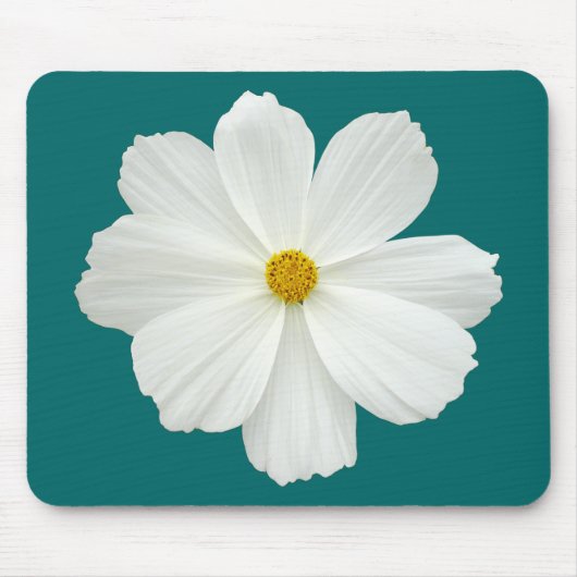 Tapis De Souris Fleur Cosmos Blanc (Devant)
