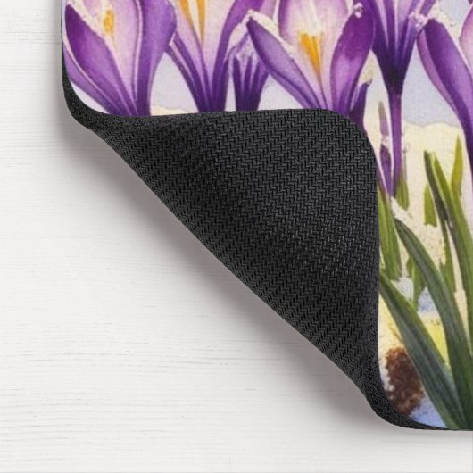 Tapis De Souris Fleur Crocus (Coin)