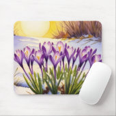 Tapis De Souris Fleur Crocus (Avec souris)