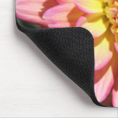 Tapis De Souris Fleur Dahlia rose chaud (Coin)