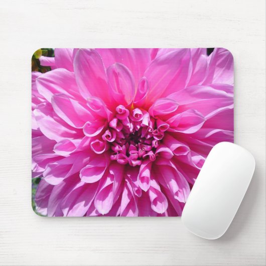 Tapis De Souris Fleur Dahlia Rose violet (Avec souris)