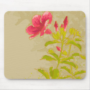 Tapis De Souris Fleur d'Allamanda sur l'arrière - plan modifié l