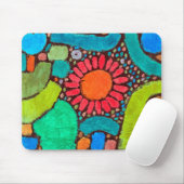 Tapis De Souris Fleur dans la vallée, Klee (Avec souris)