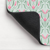 Tapis De Souris Fleur de Bourgeon Rose Fluide  (Coin)