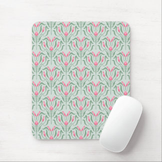 Tapis De Souris Fleur de Bourgeon Rose Fluide 