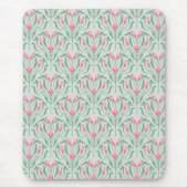 Tapis De Souris Fleur de Bourgeon Rose Fluide  (Devant)
