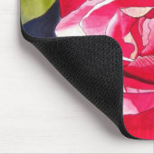 Tapis De Souris Fleur de Camellia rose vif (Coin)