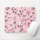 Tapis De Souris Fleur de cerisier blanc (Avec souris)